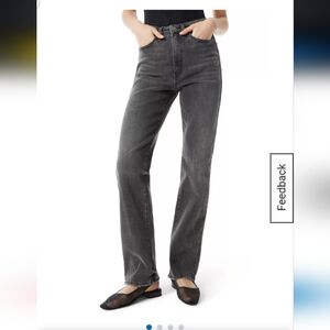 138$ Robert Rodriguez Charcoal Straight Leg Jeans